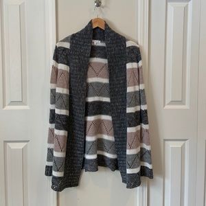 Striped Sweater Cardigan